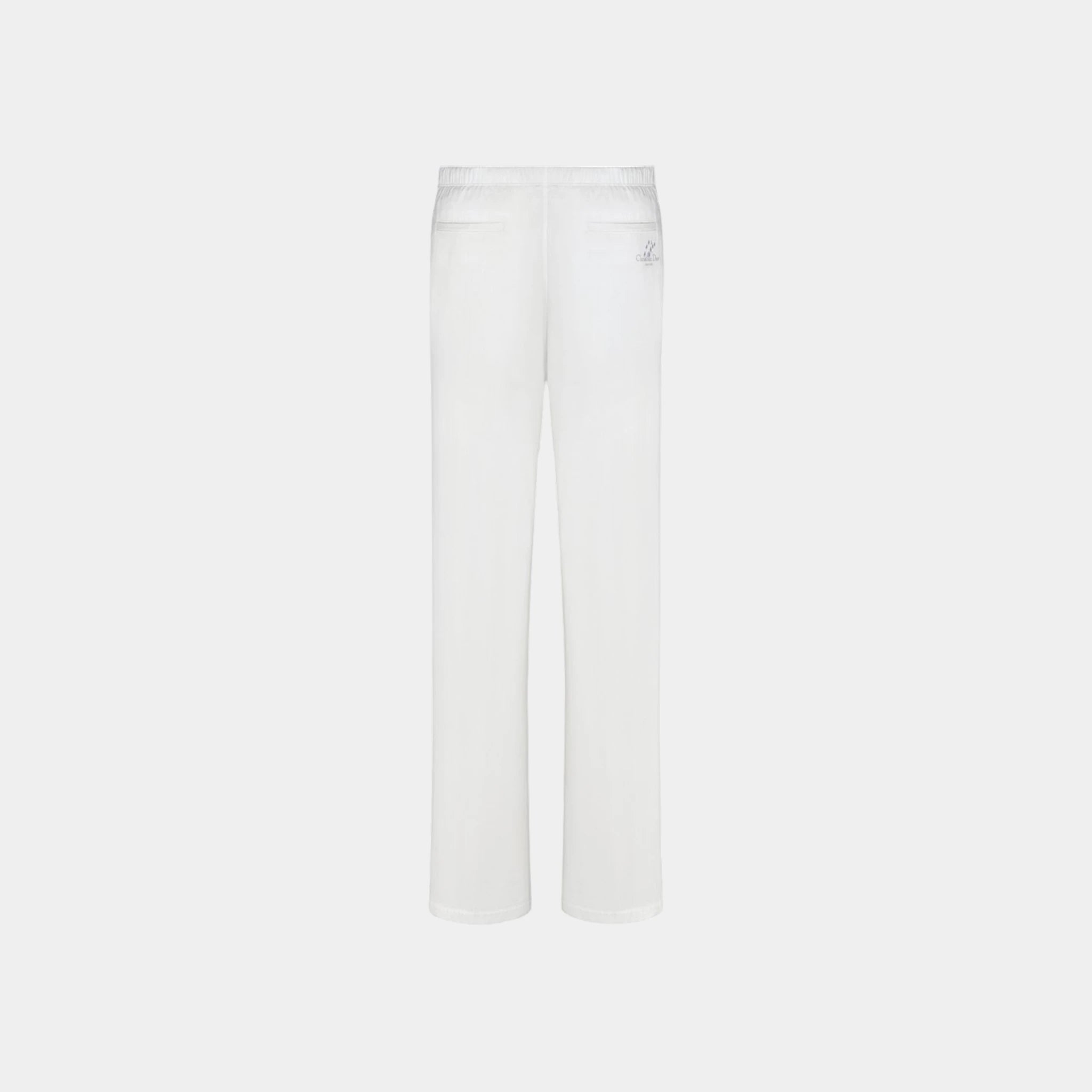 Dior Pants With Christian Dior Couture In Cotton Gabardine, White, Back