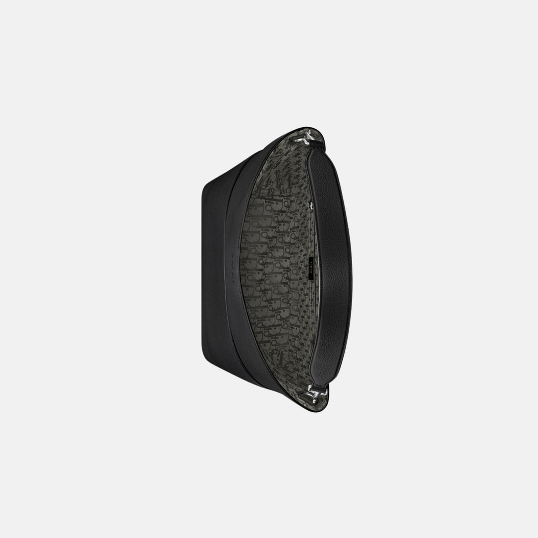 Dior Prive Vertical Hobo Bag In Icons Calfskin, Black, Inside