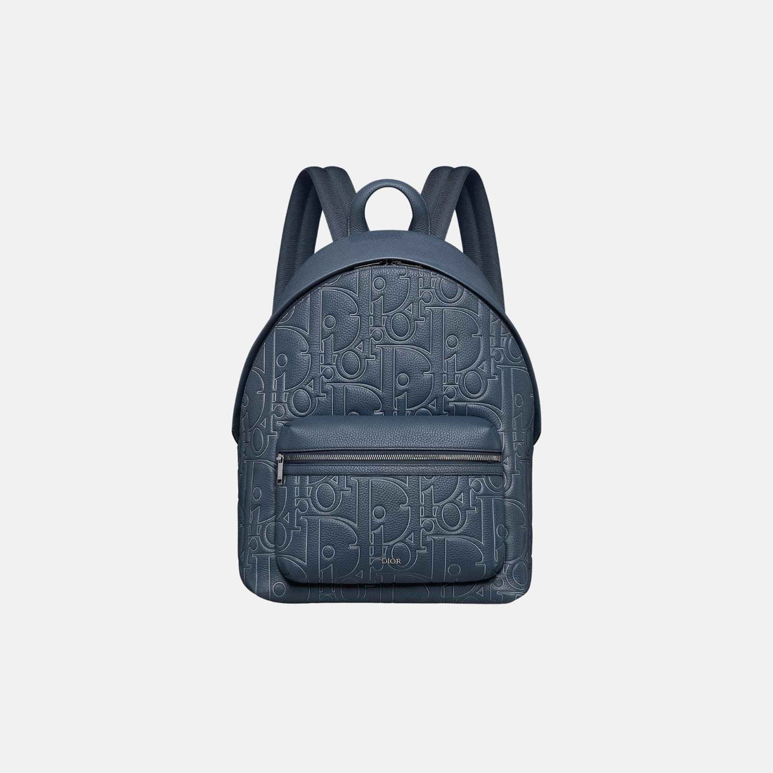 Dior Rider 2.0 Zipped Backpack In Outline Leather And Grained Calfskin, Front