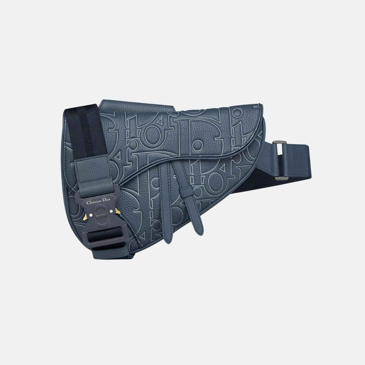 Saddle Bag In Gravity Outline Leather And Grained Calfskin