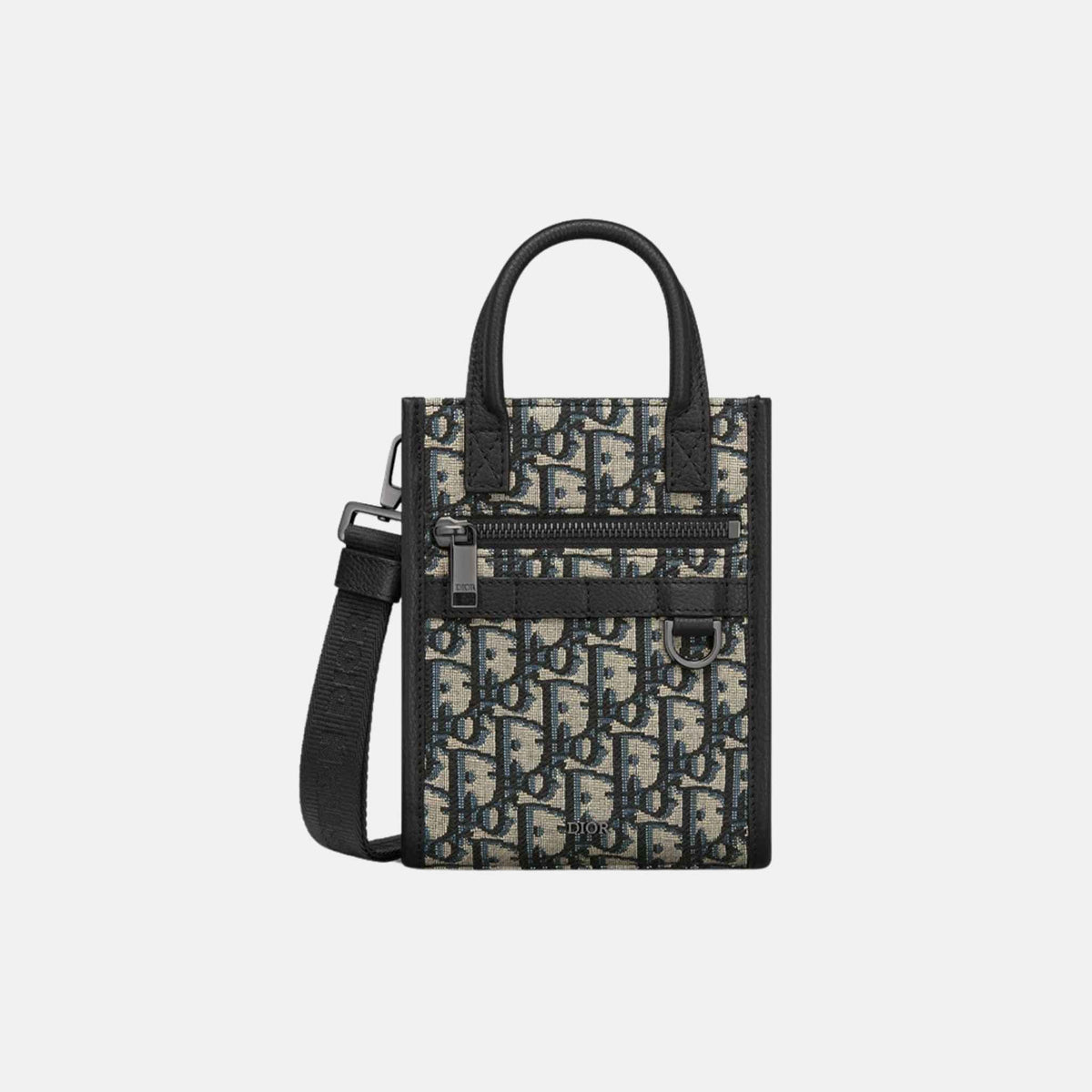 Safari North-South Mini Tote Bag In Grained Calfskin