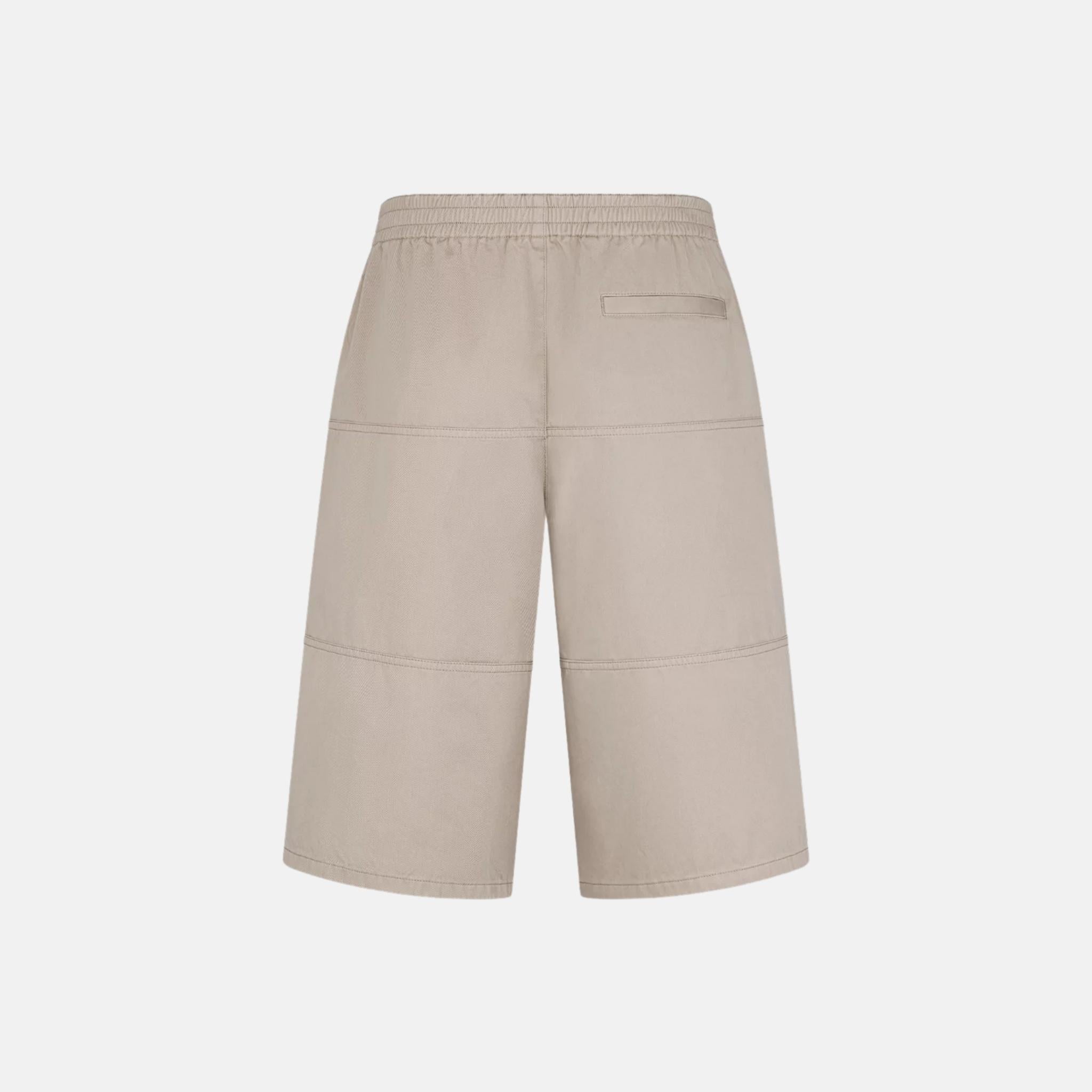 Dior Shorts With Dior Buckle In Cotton Gabardine, Back
