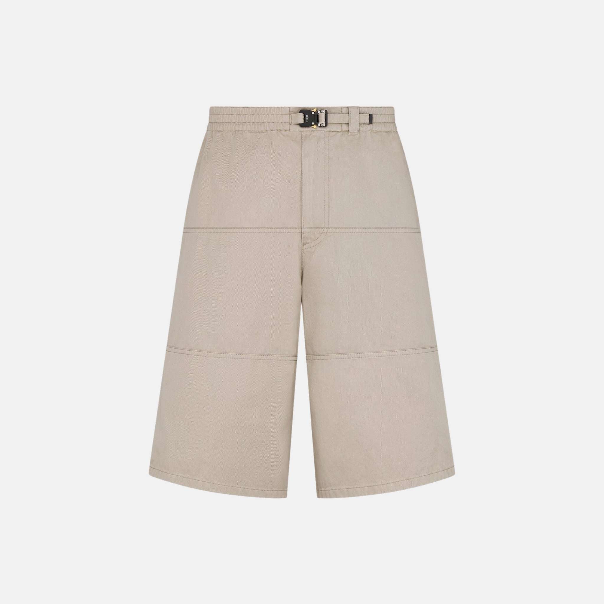 Dior Shorts With Dior Buckle In Cotton Gabardine, Front