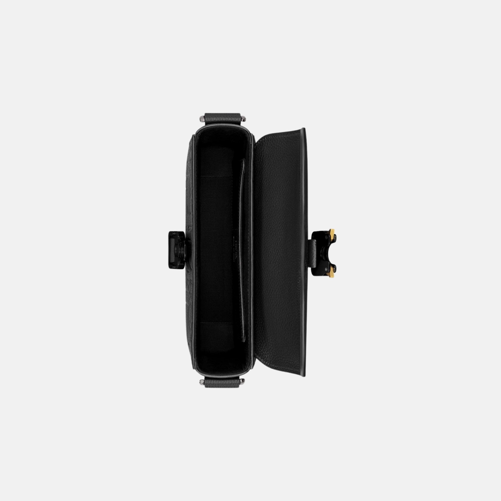 Dior Small Saddle Messenger Bag With Flap In Leather And Calfskin, Inside