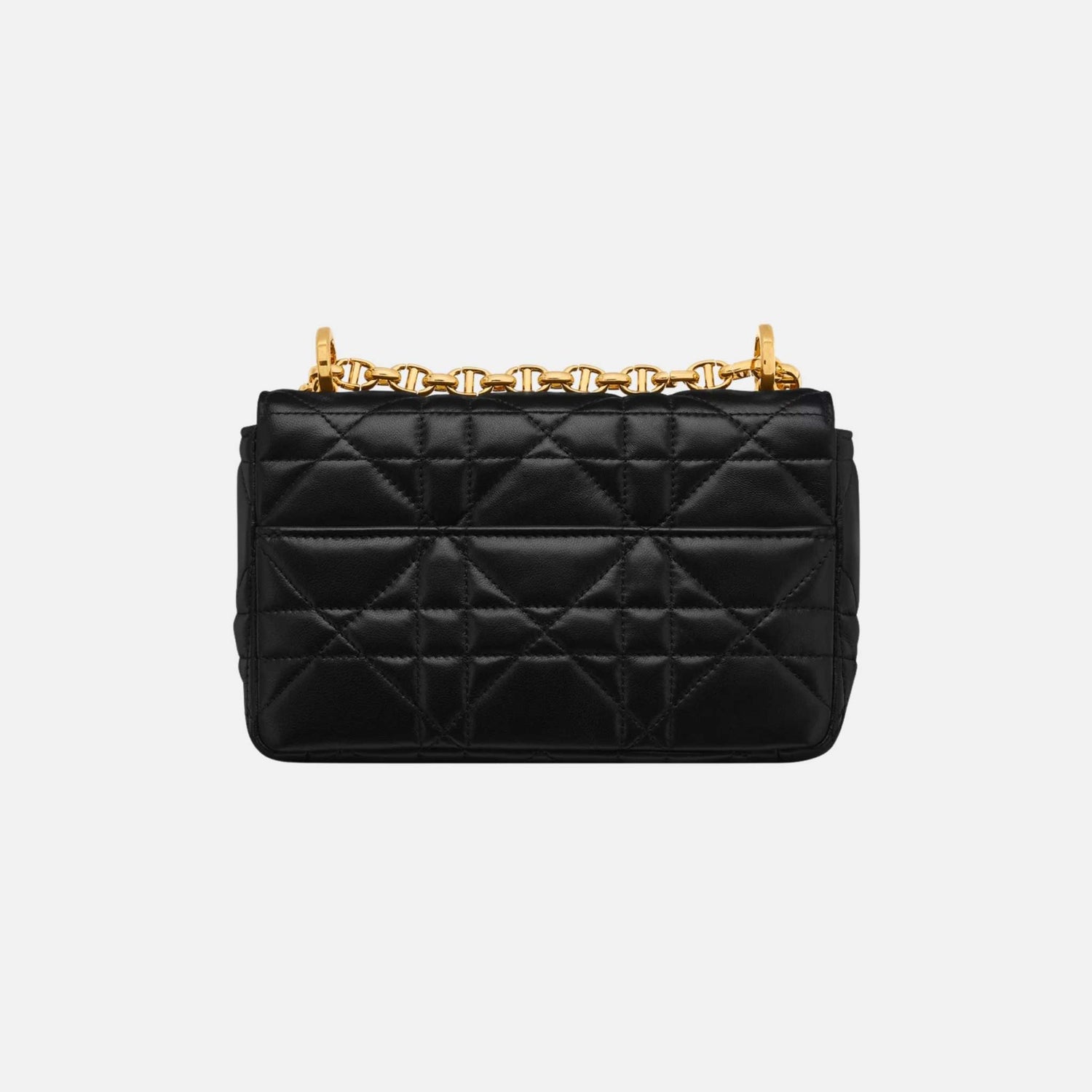 Dior Small Soft Caro Bag In Macrocannage Lambskin, Back
