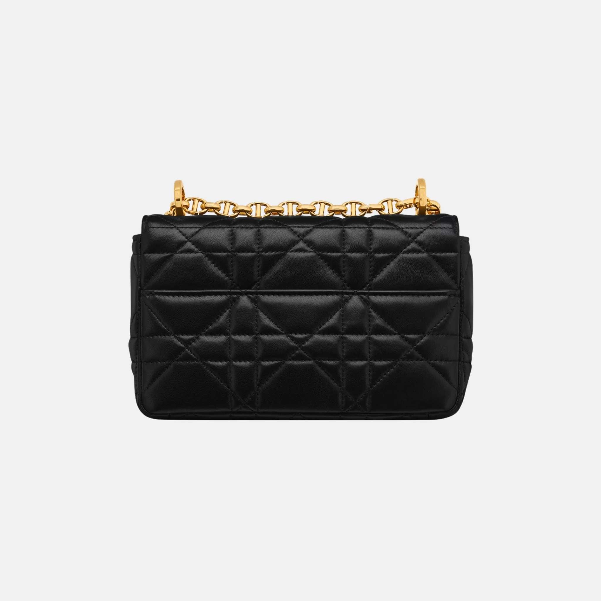 Dior Small Soft Caro Bag In Macrocannage Lambskin, Back