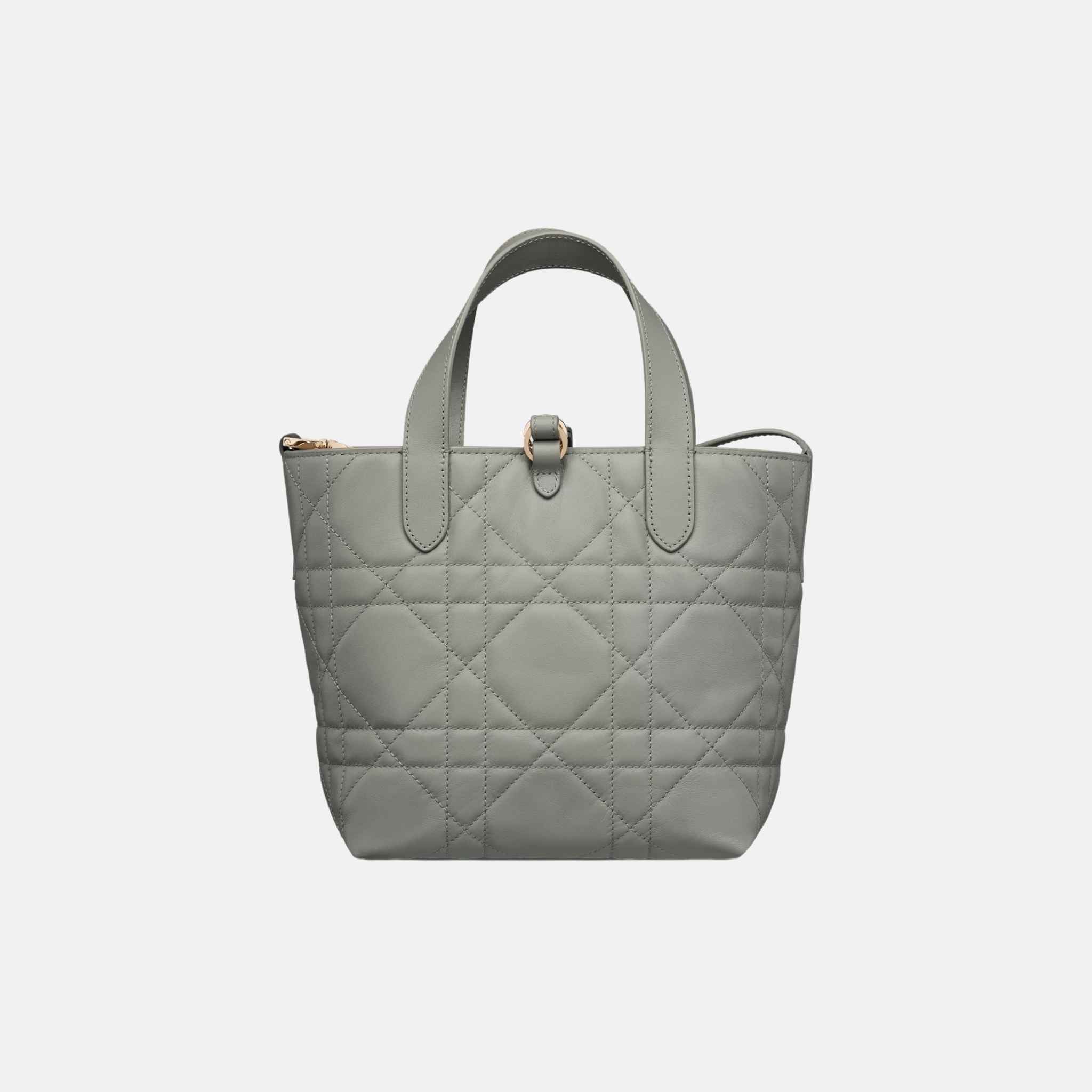 Dior Small Toujours Vertical Tote Bag, Back, Stone Grey