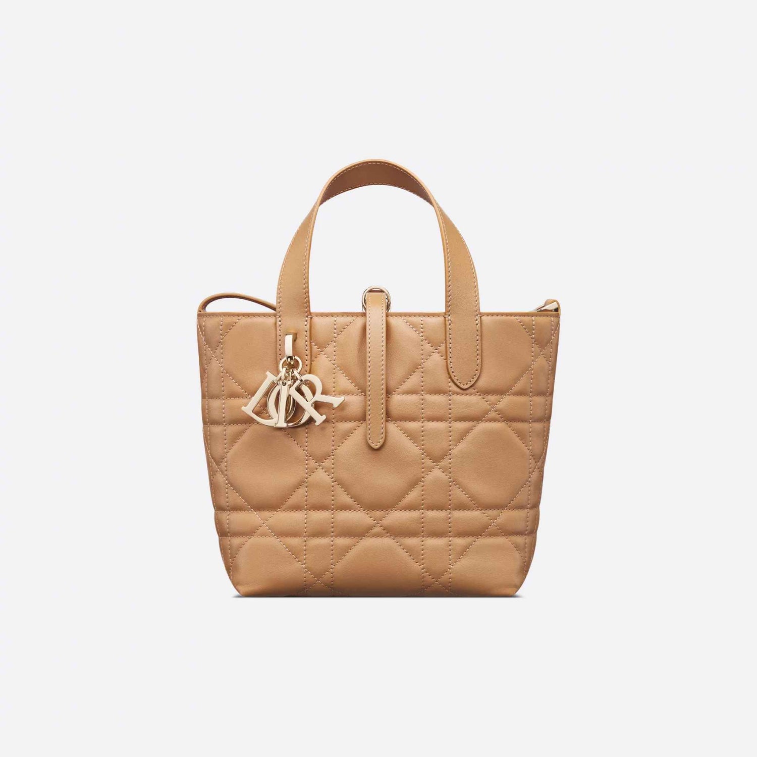 Dior Small Toujours Vertical Tote Bag, Front, Medium Tan 