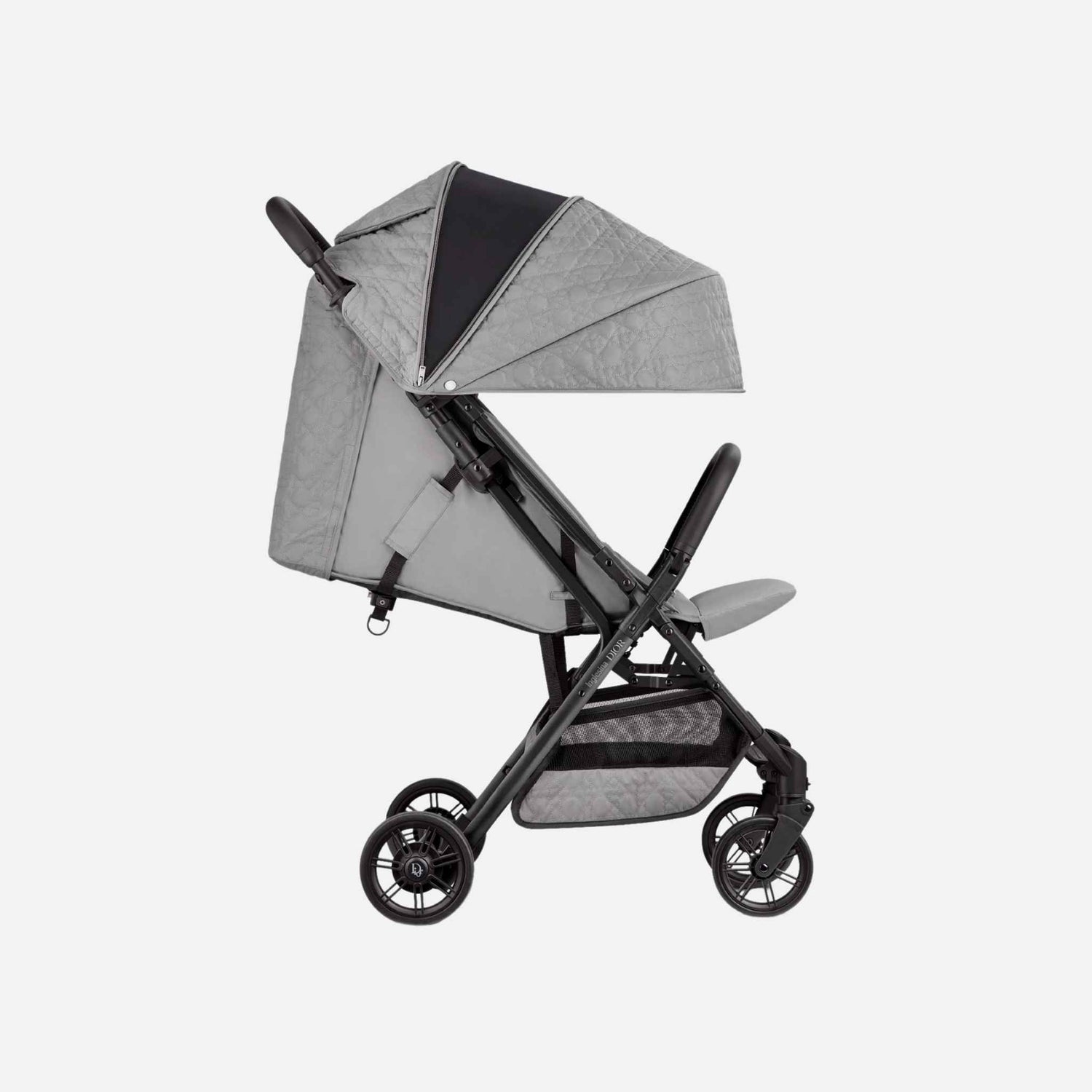 Dior Stroller Water-Repellent Cannage Fabric, Gray, Side