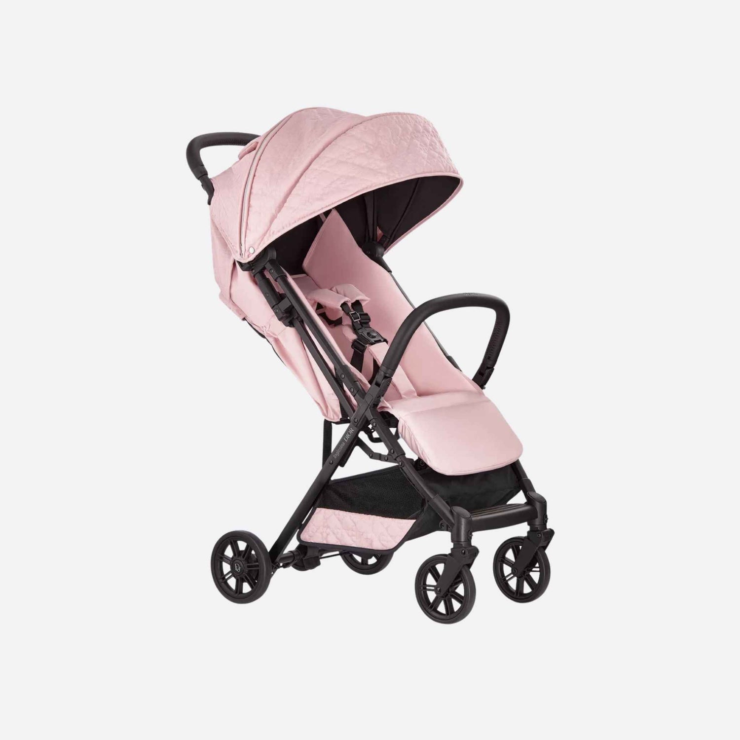 Dior Stroller Water-Repellent Cannage Fabric, Powder Pink, Front