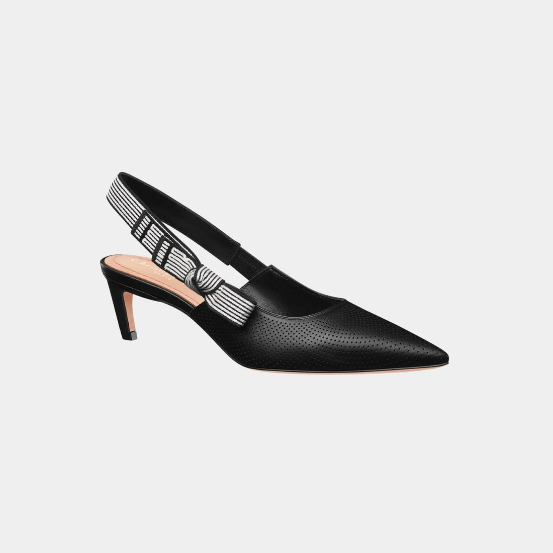 Dior Toujours Slingback Pump in Lambskin, Black, Front