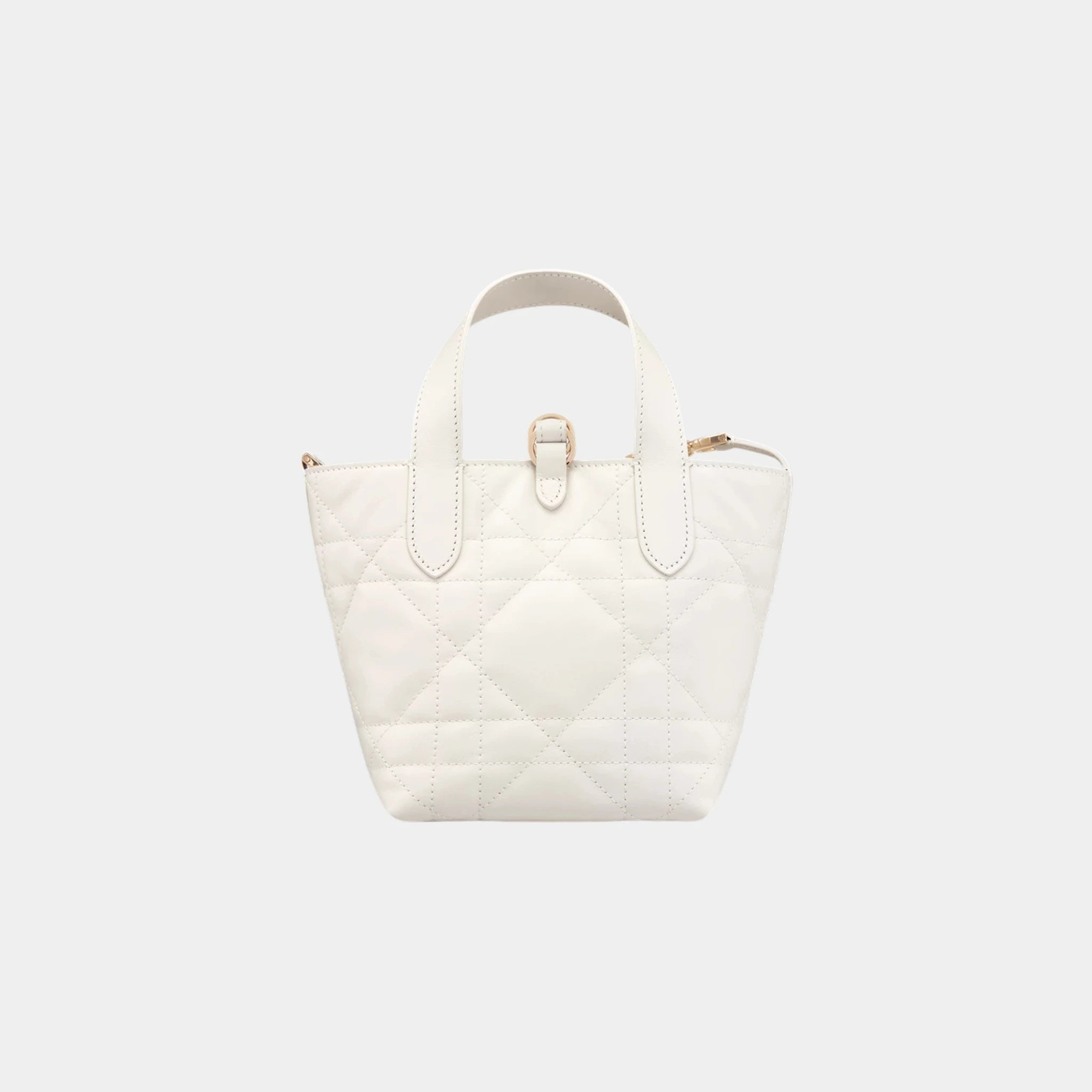 Dior Toujours Vertical Nano Tote Bag, 
Latte, Back
