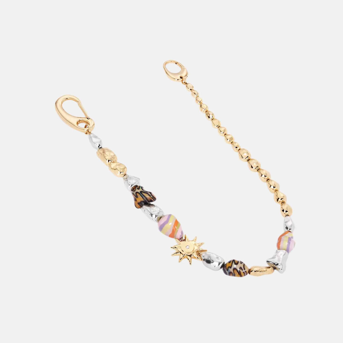 Dior Trouser Chain DIOR & LEWIS HAMILTON cabochons- Gold/Silver Brass, Front