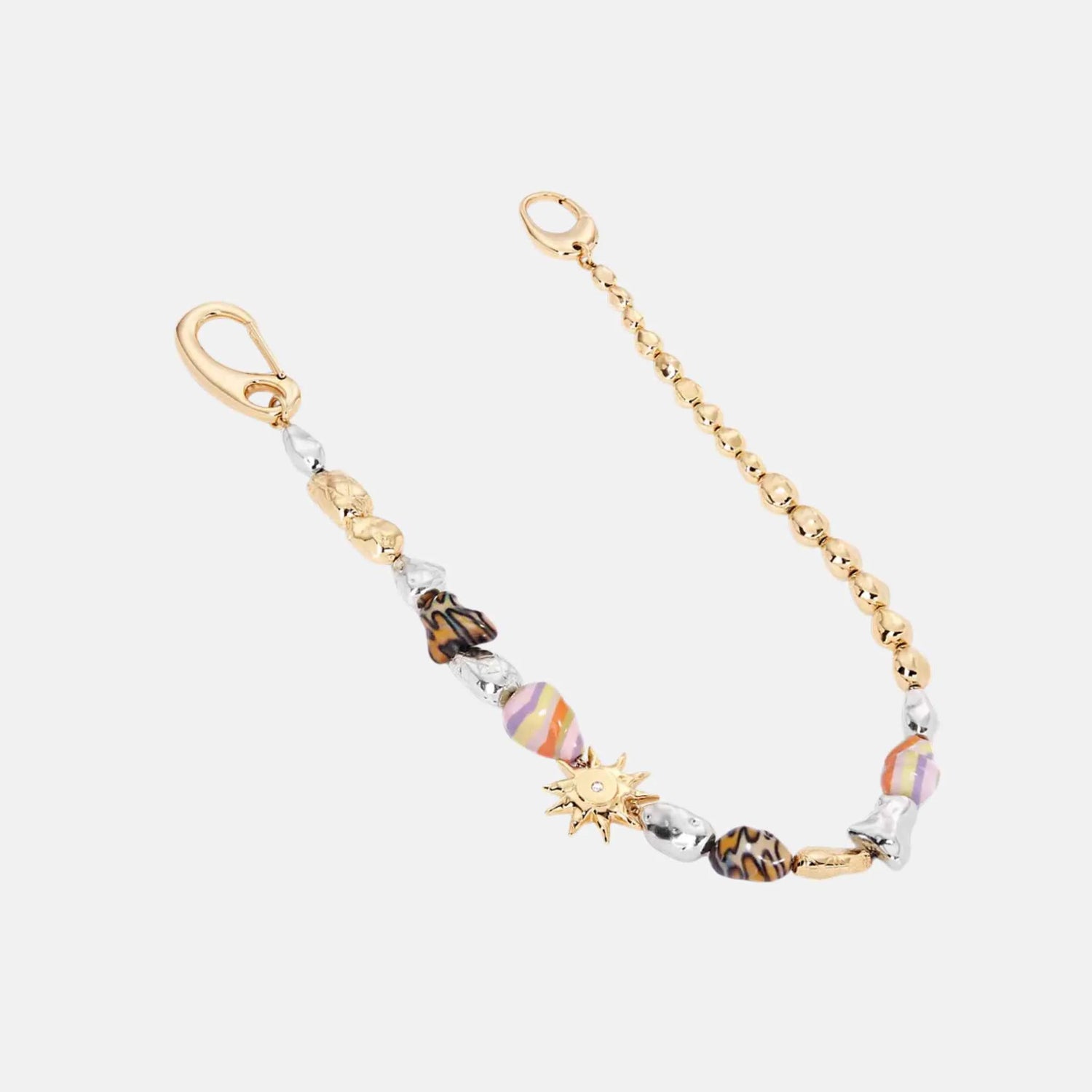 Dior Trouser Chain DIOR &amp; LEWIS HAMILTON cabochons- Gold/Silver Brass, Front