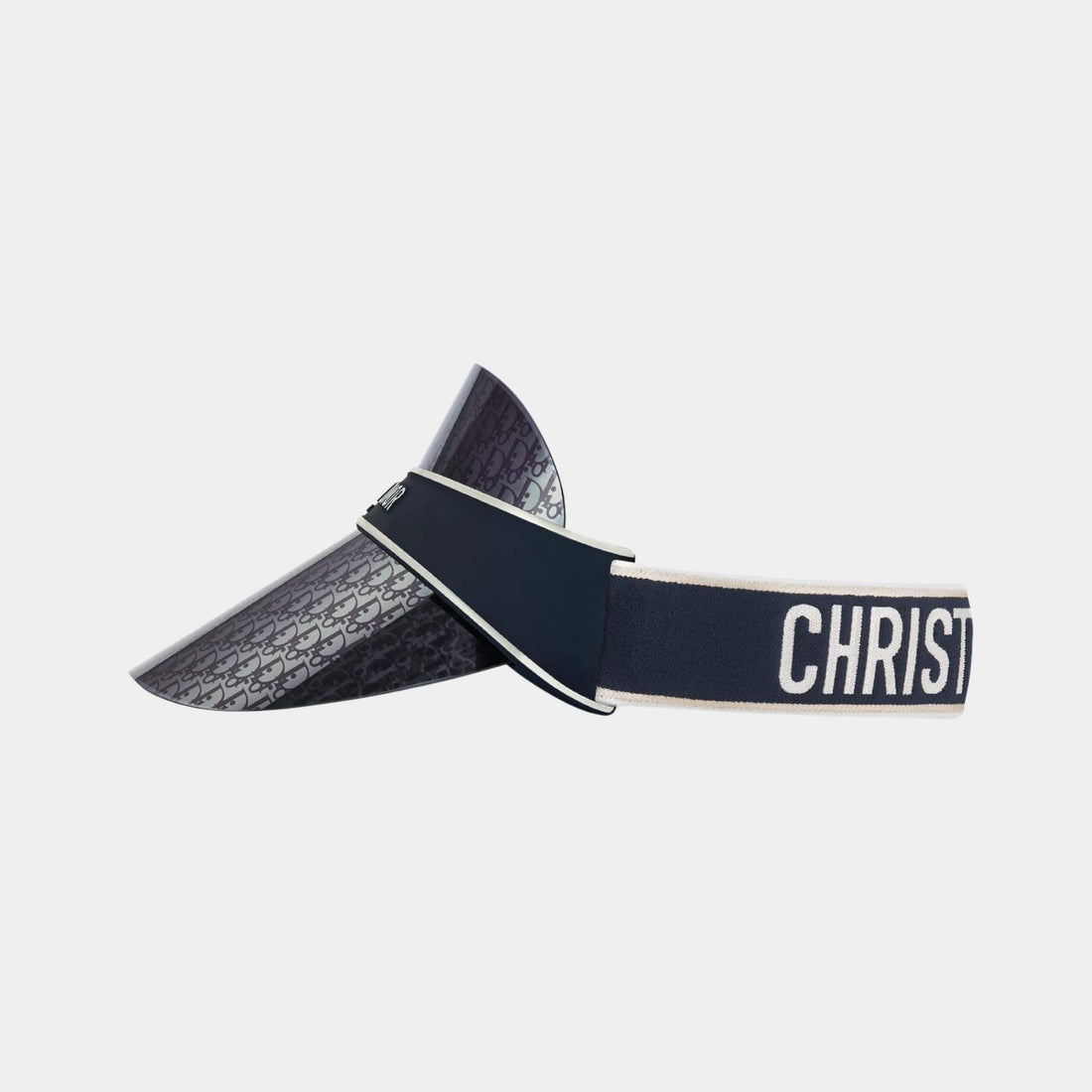 واقي شمس Diorclub V1U أزرق بنقشة Dior Oblique، من الجانب