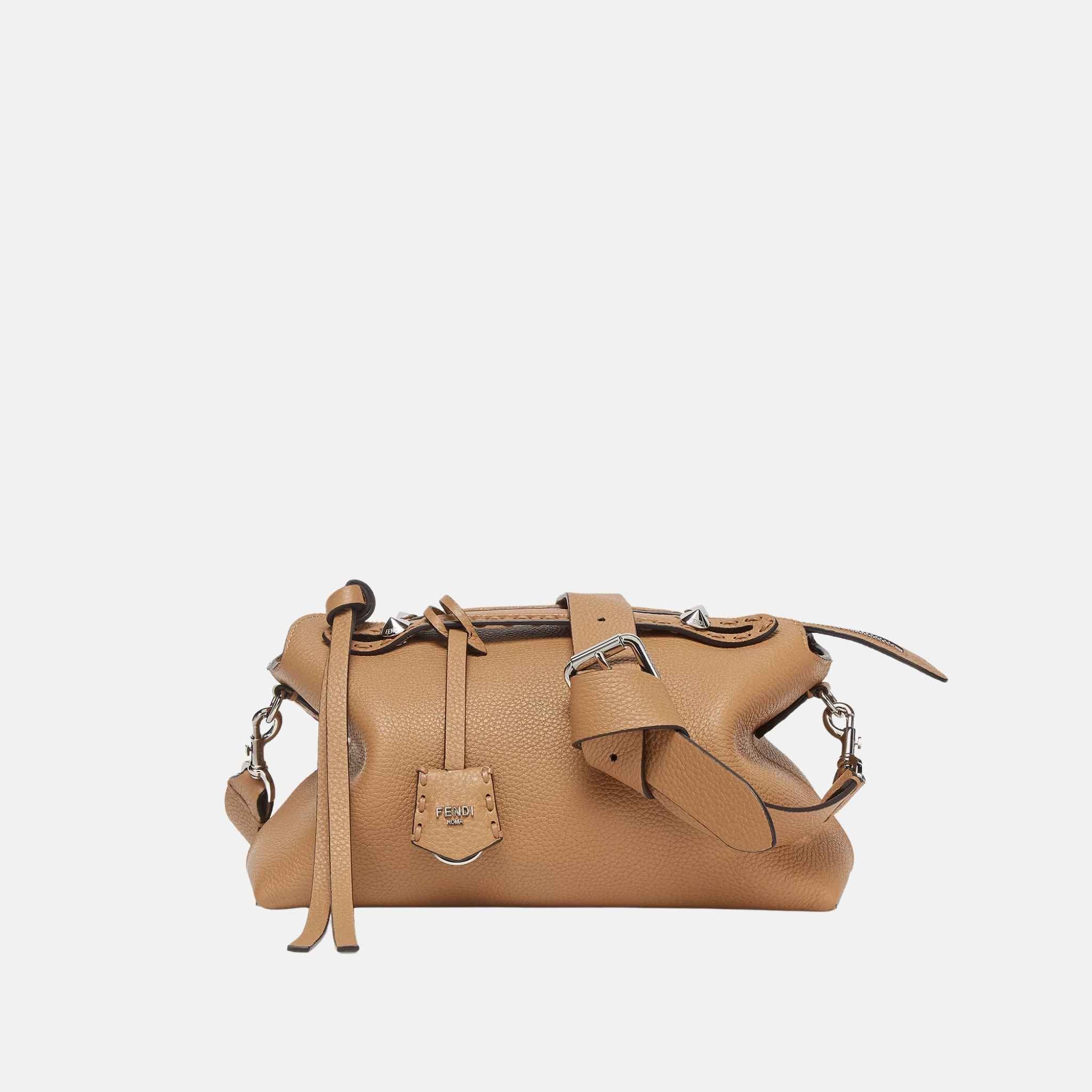 Fendi By The Way Selleria Medium Bag, Beige, Front