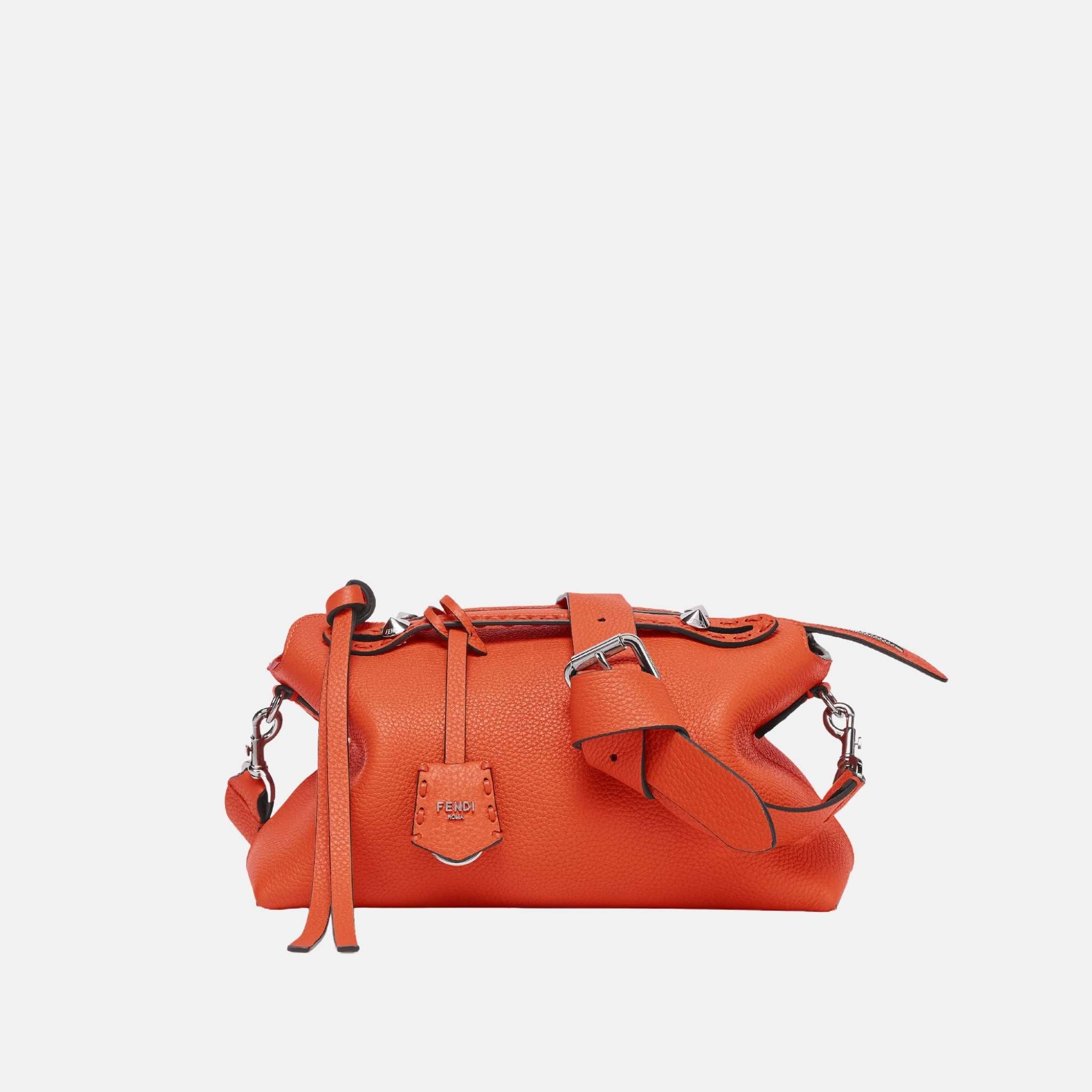 Fendi By The Way Selleria Medium Bag, Orange, Front