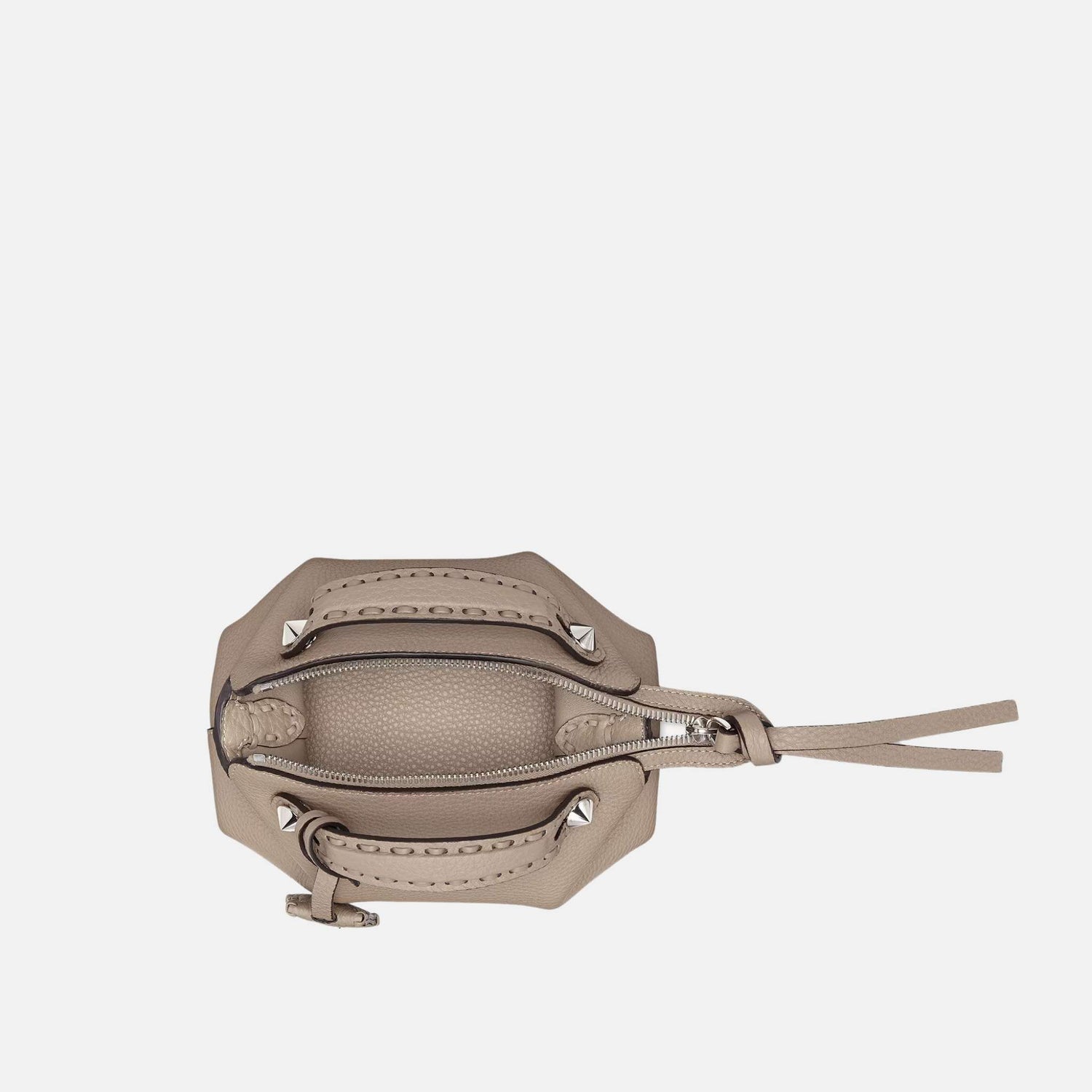 Fendi By The Way Selleria Mini Bag, Dove Grey, Inside