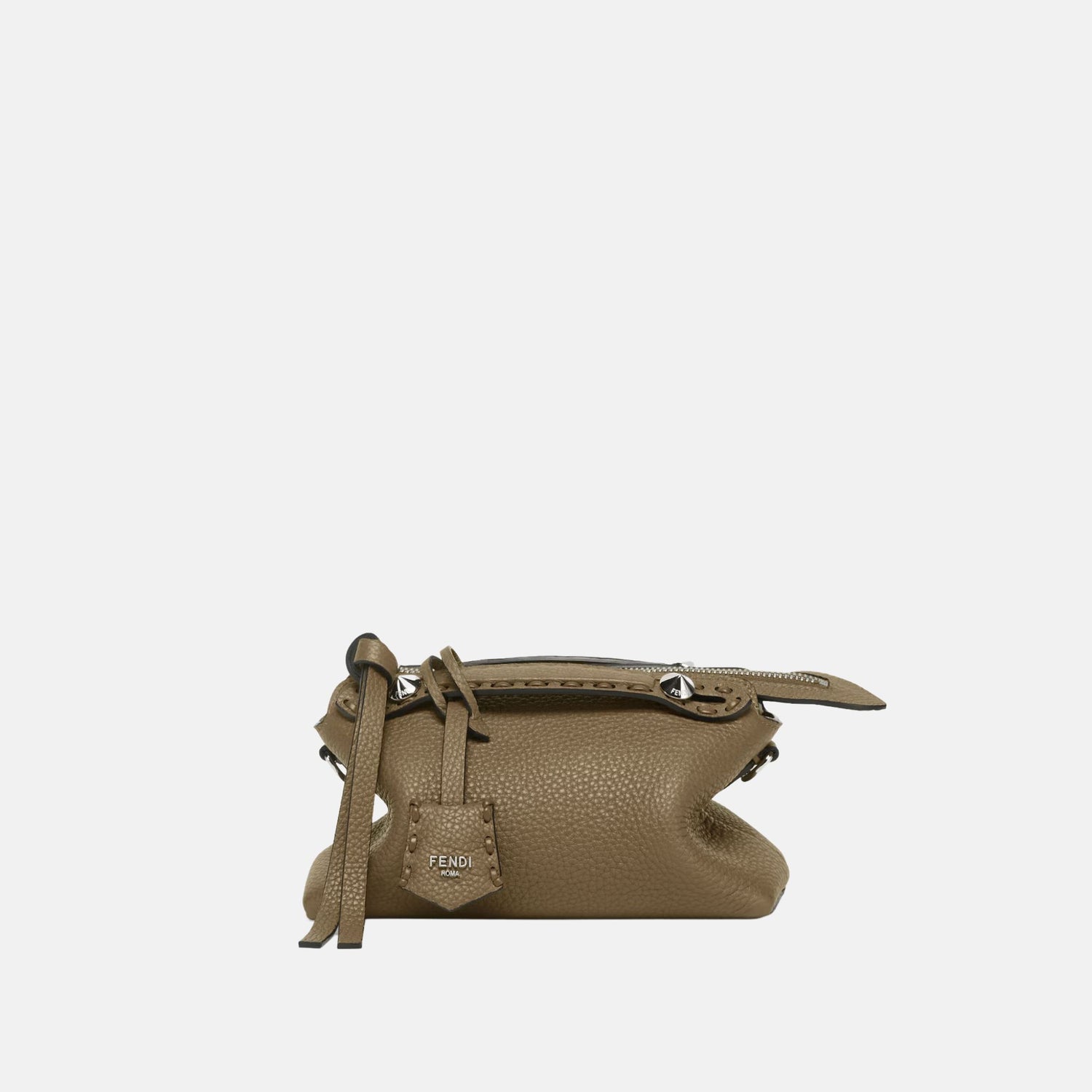 Fendi By The Way Selleria Mini Bag, Green, Front