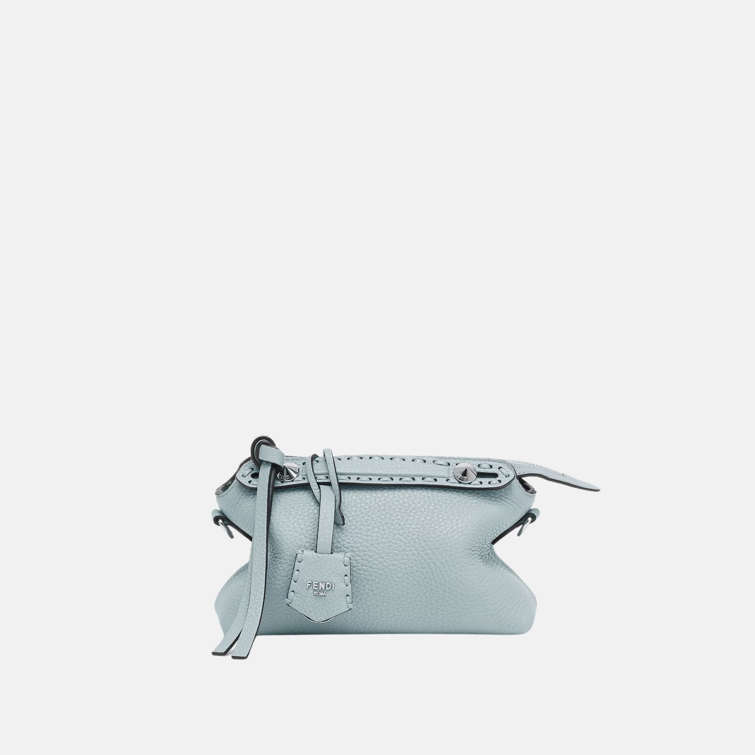 Fendi By The Way Selleria Mini Bag, Light Blue, Front