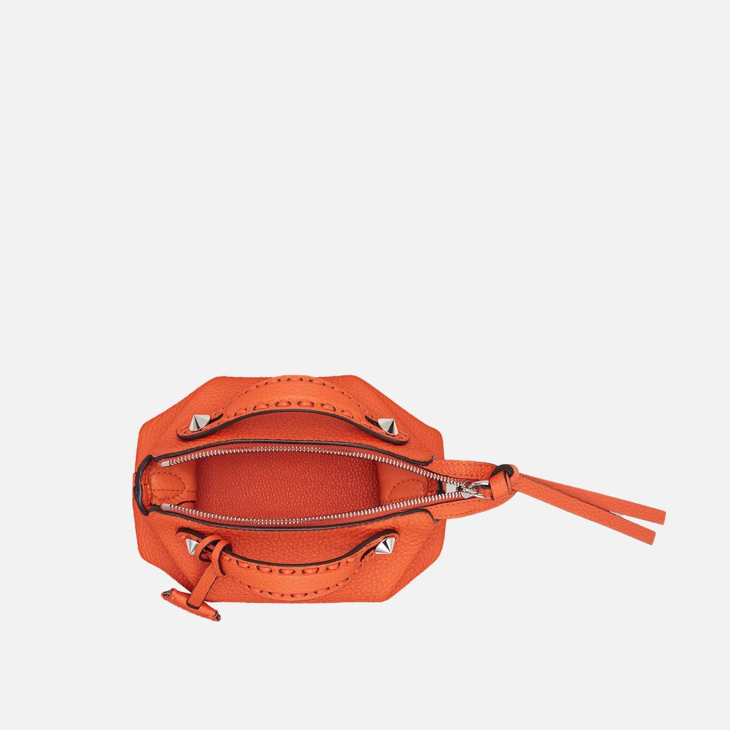 Fendi By The Way Selleria Mini Bag, Orange, Inside