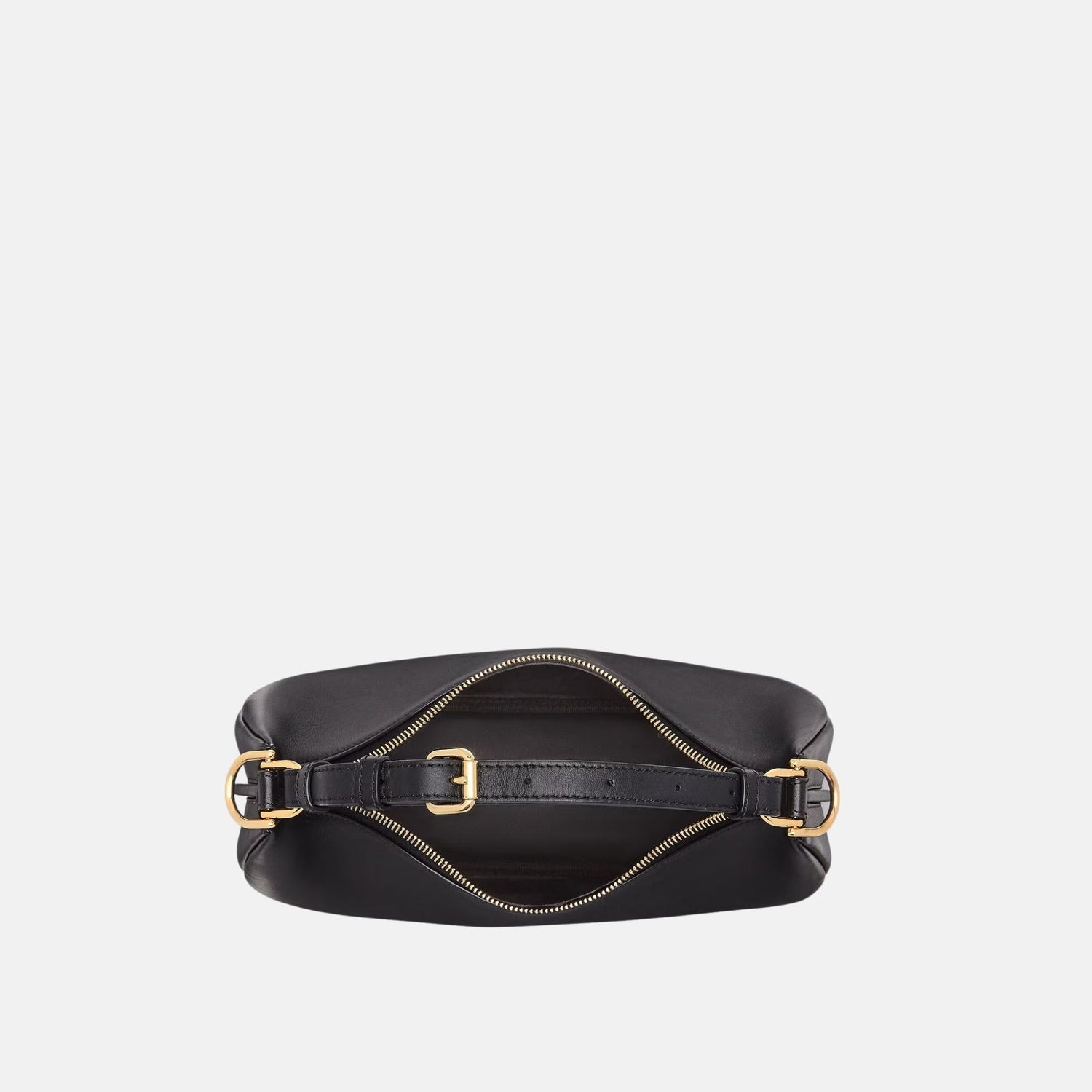 Fendi Fendigraphy Small Bag In Leather, Black, Inside