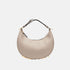 Fendi Fendigraphy Small Bag In Leather, Dove Grey, Front