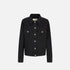 Fendi Jacket In Black FF Denim, Front