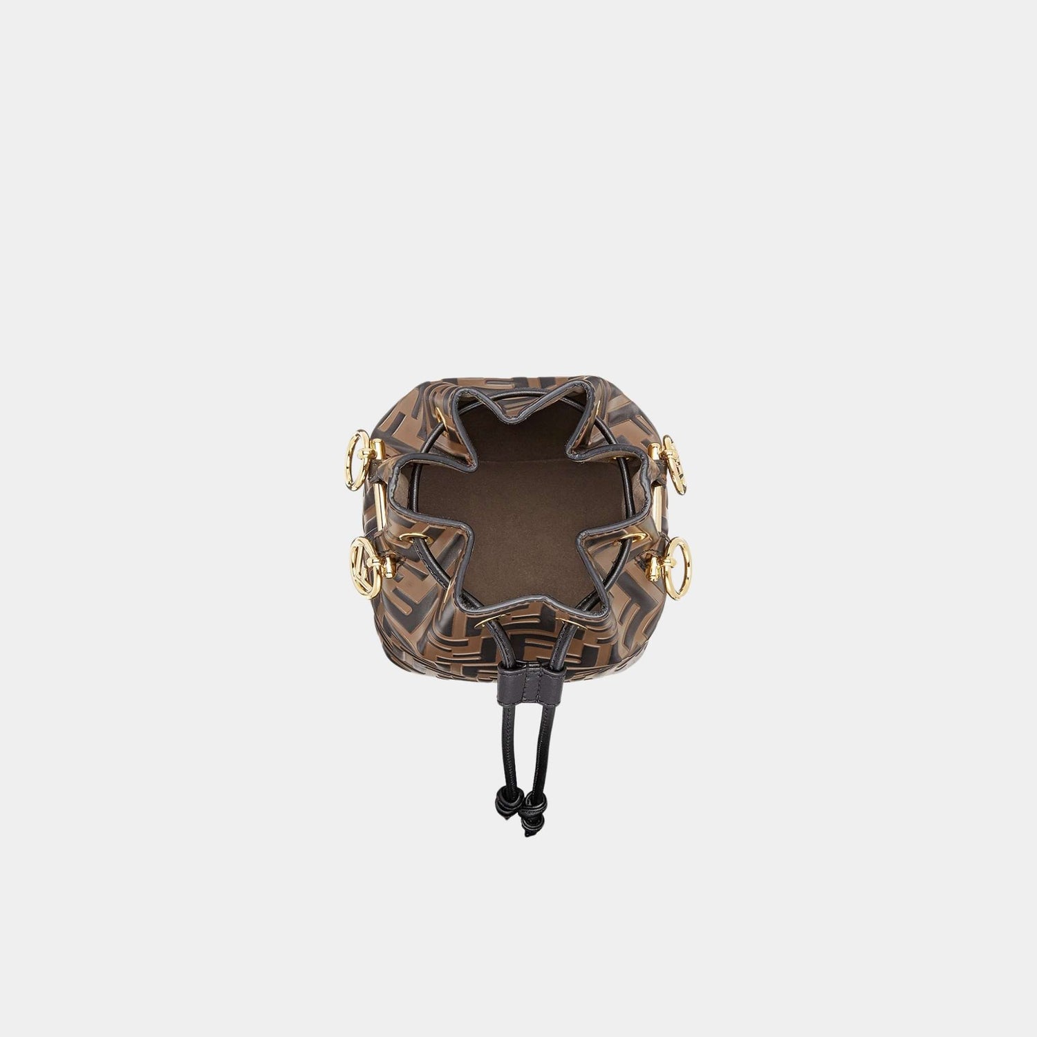 Fendi Mon Tresor Brown Leather Mini-Bag, Top