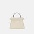 Fendi Peekaboo ISeeU Petite Selleria Bag, Beige, Front