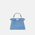 Fendi Peekaboo ISeeU Petite Selleria Bag, Blue, Front