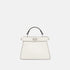 Fendi Peekaboo ISeeU Petite Selleria Bag, White, Front