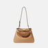 Fendi Peekaboo Soft Small Bag In Leather, Beige, Front