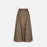 Fendi Skirt In Brown FF Twill, Front