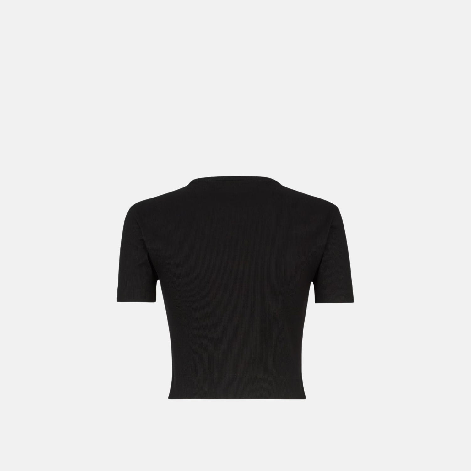 Fendi Top In Cotton Jumper, Black, Back