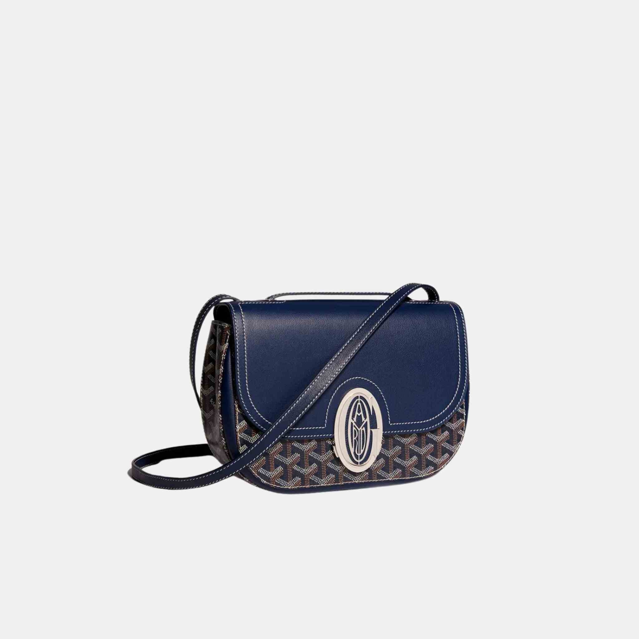 Goyard 233 bag, Navy Blue, Front