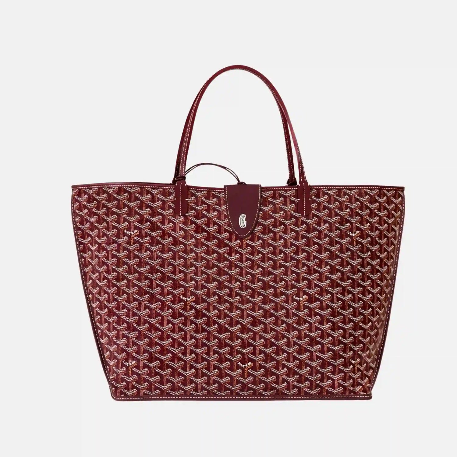 Goyard Anjou GM Bag, Burgundy, Front