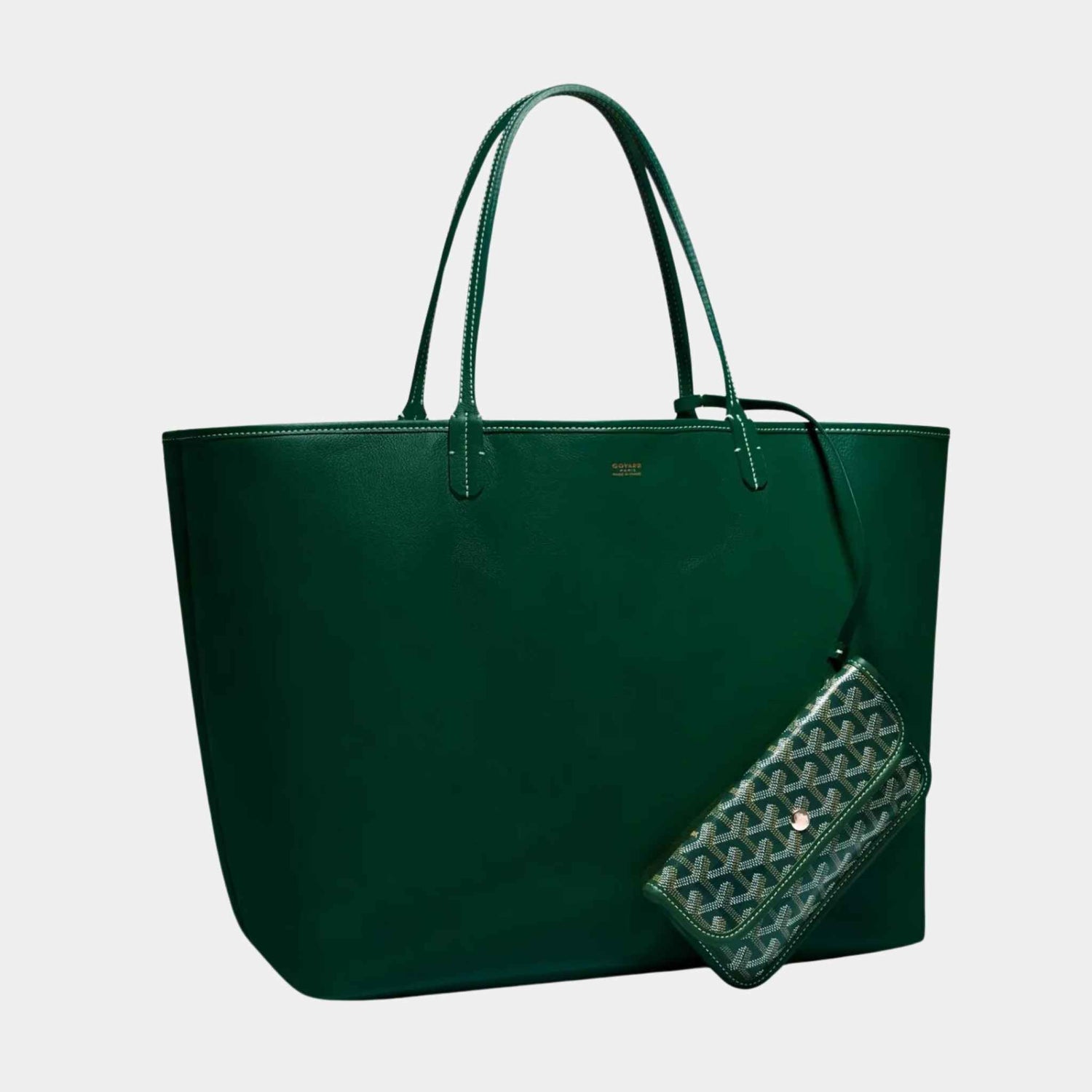 Goyard Anjou GM Bag, Green, Front View