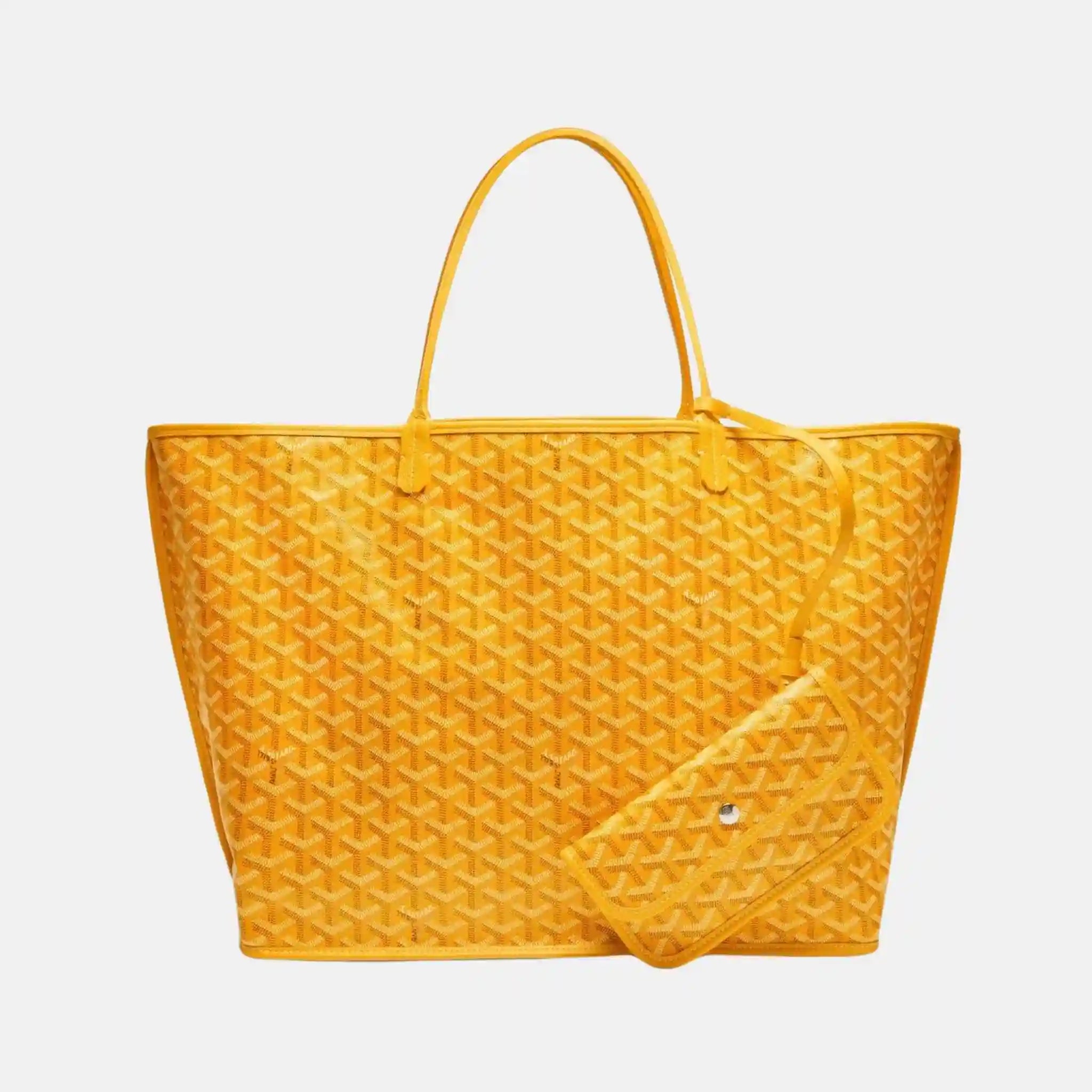 Goyard Anjou GM Bag, Yellow, Inside Out View