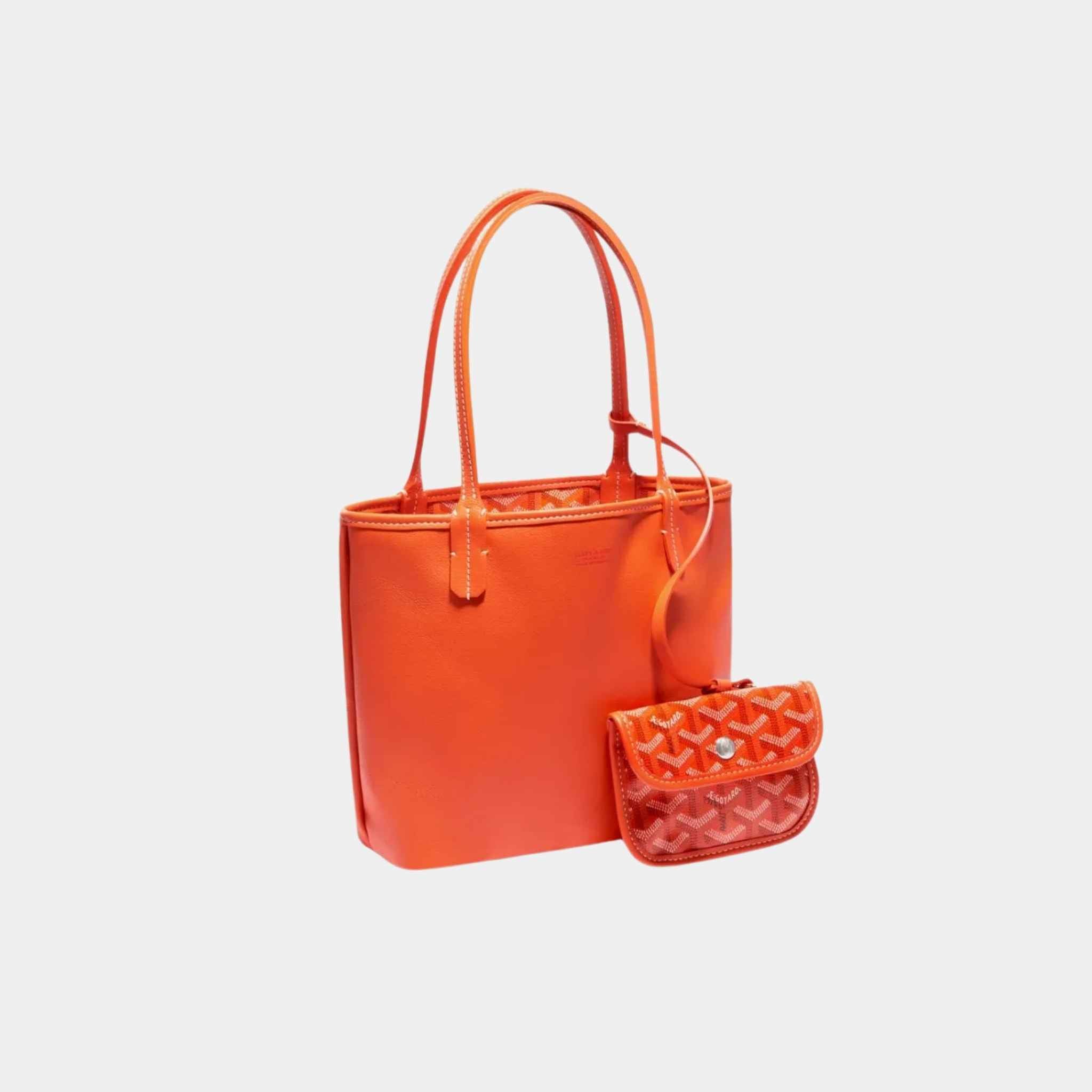 Goyard Anjou Mini Bag, Orange, Front View