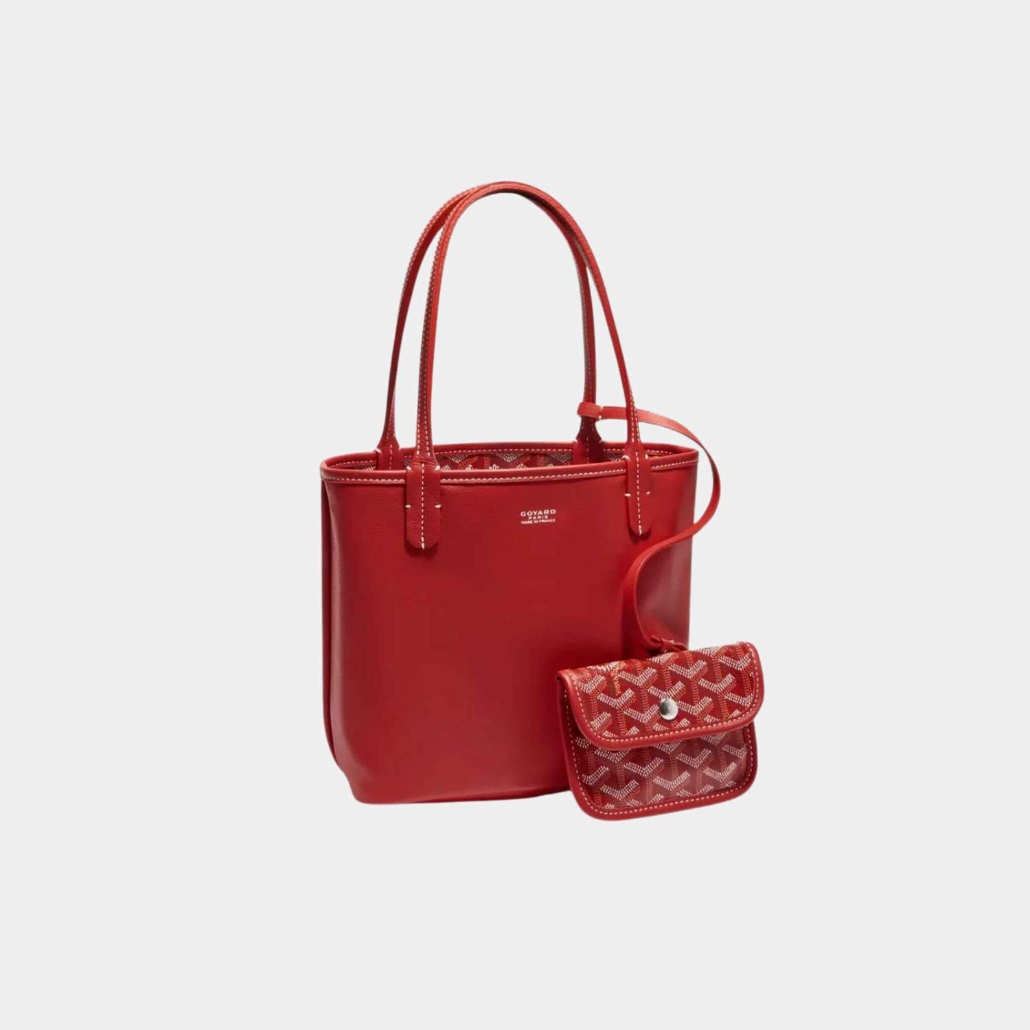 Goyard Anjou Mini Bag, Red, Front View