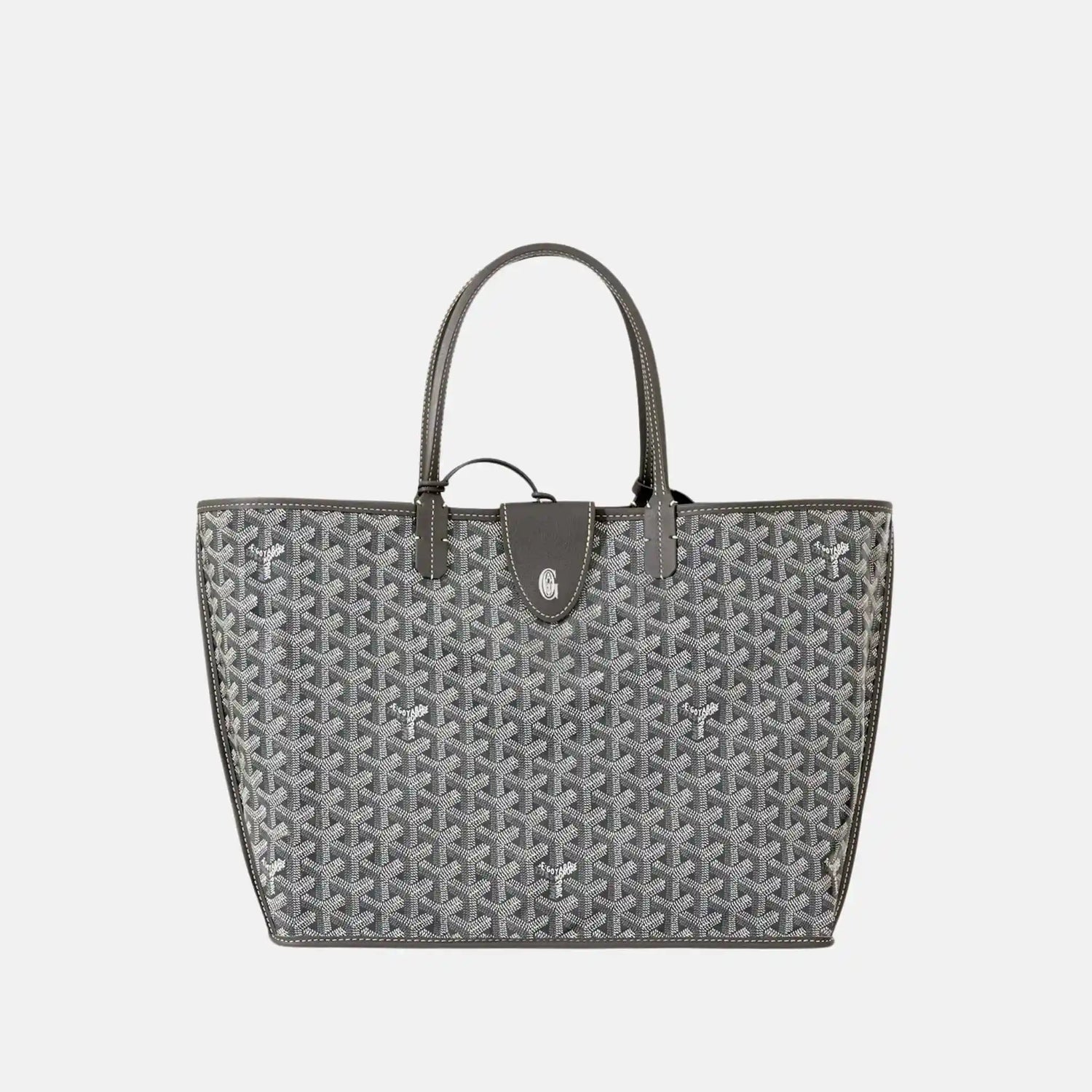 Goyard Anjou PM Bag, Grey, Front