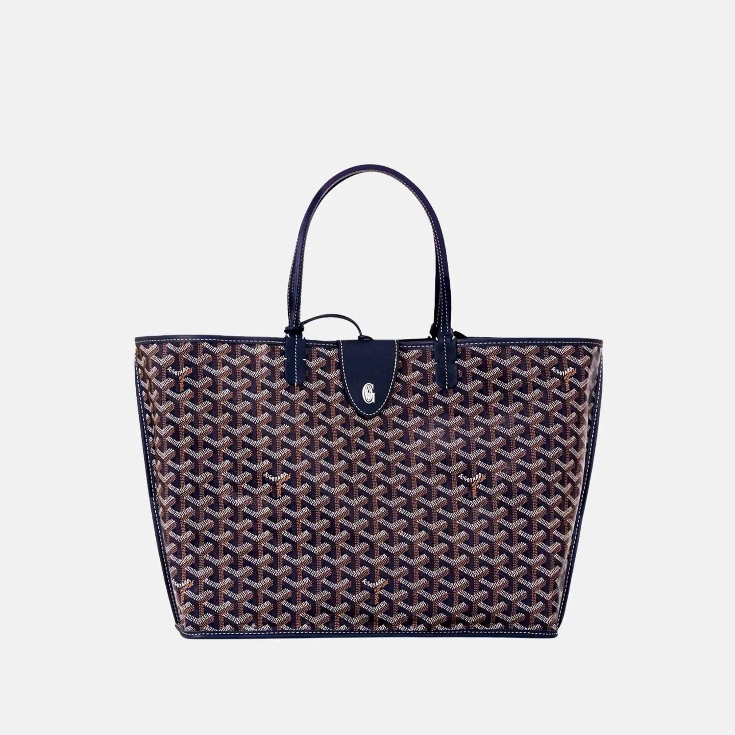 Goyard Anjou PM Bag, Navy Blue, Front