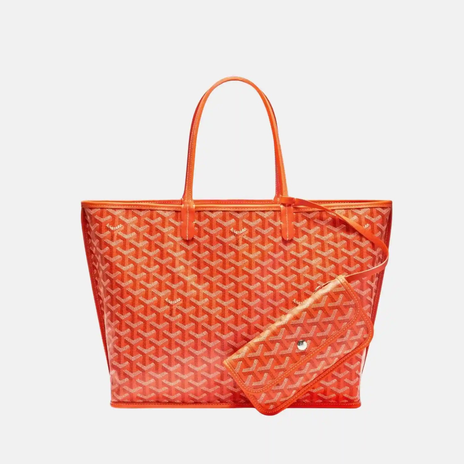Goyard Anjou PM Bag, Orange, Inside
