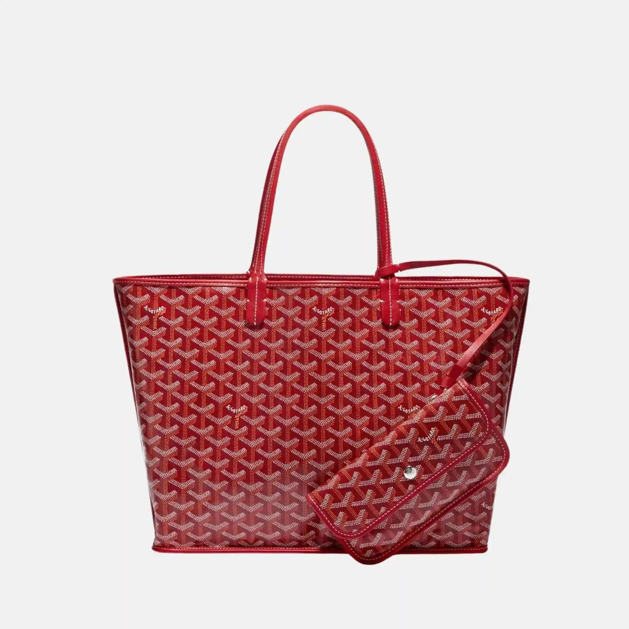Goyard Anjou PM Bag, Red, Inside