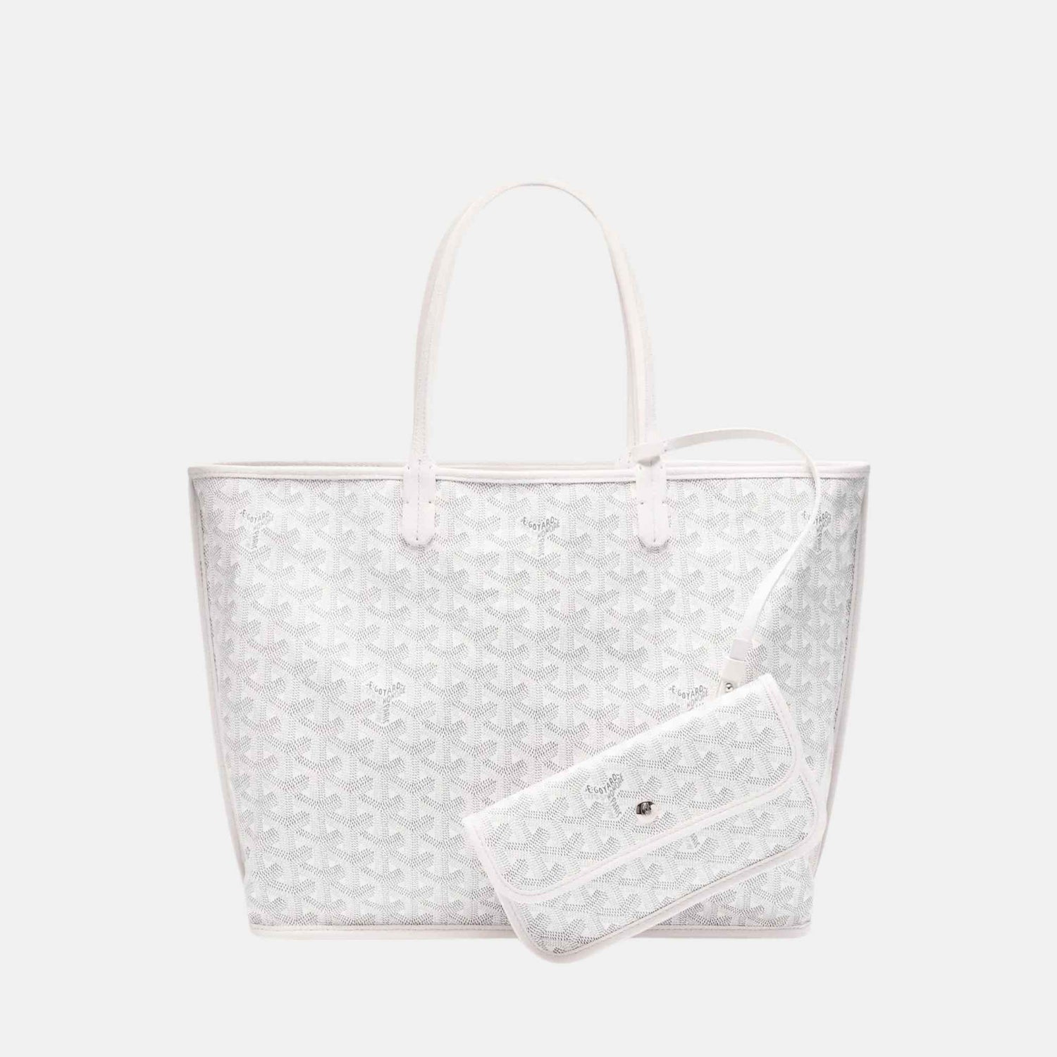 Goyard Anjou PM Bag, White, Inside View
