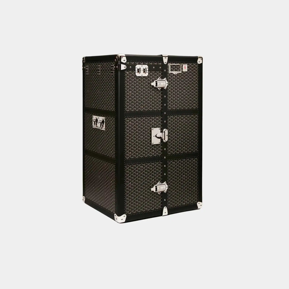Goyard Armoire Trunk, Black, Front