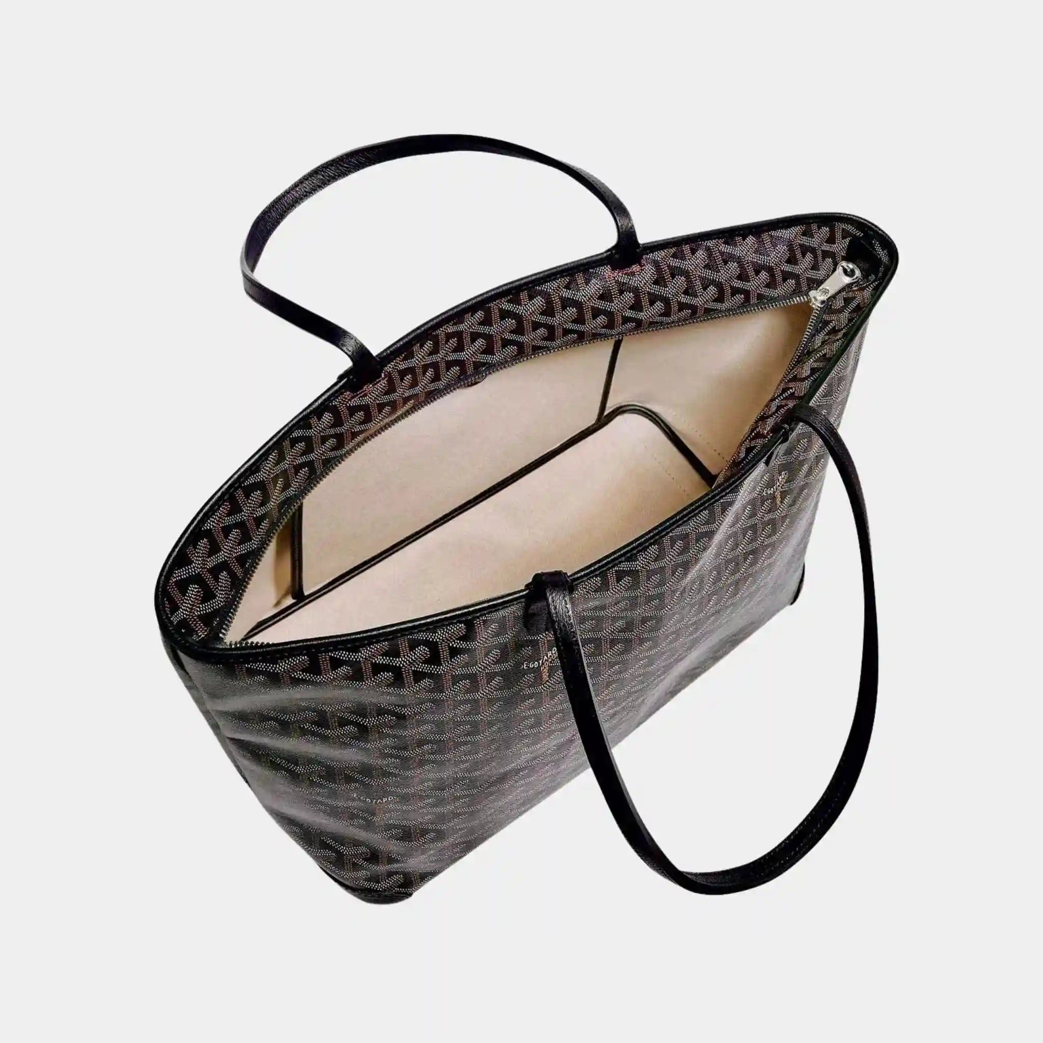 Goyard Artois MM Bag, Black, Inside View