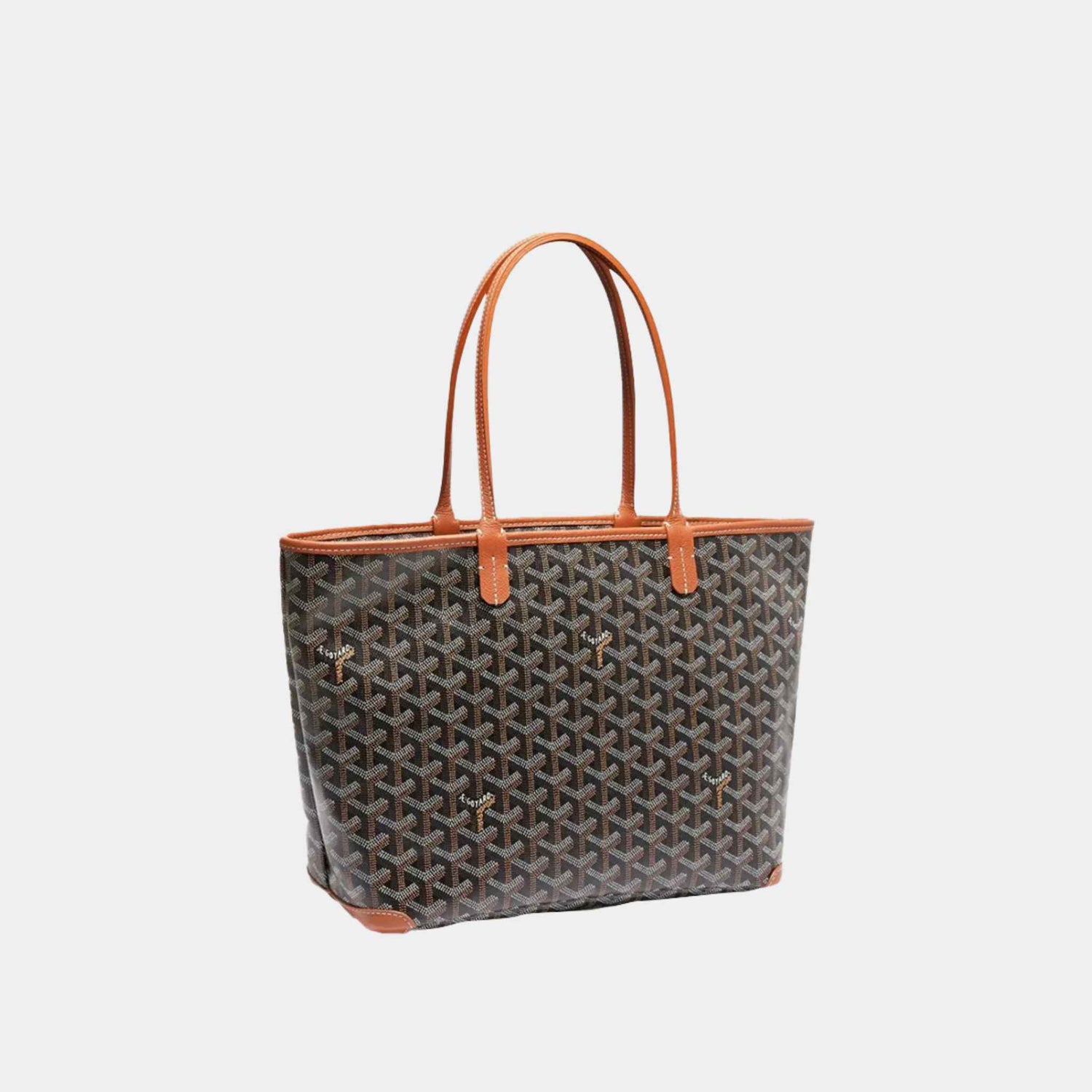 Goyard Artois PM Bag in Brown, Side Front