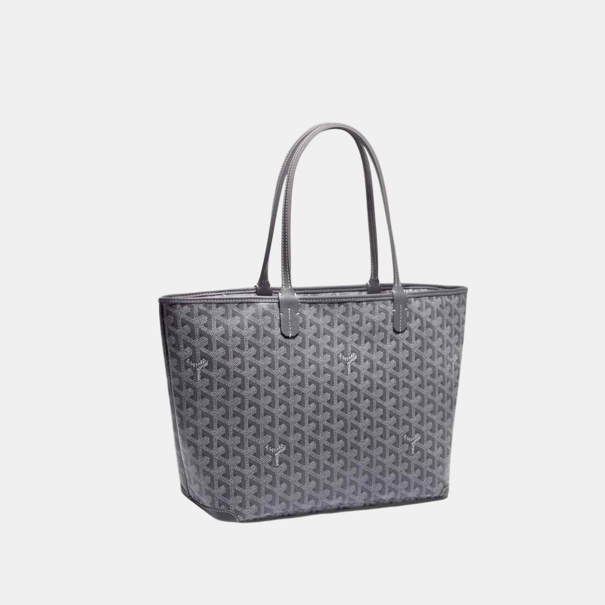 Goyard Artois PM Bag in Grey, Side Front